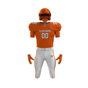 Uniforme de fútbol americano personalizado para equipos escolares, universitarios y clubes que ofrecen tela que absorbe la humedad y nombre de jugador personalizado - Product Image 5