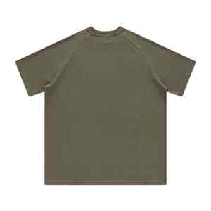 เสื้อยืดกีฬาแขนสั้นผ้าคอตตอนสี100% สำหรับผู้ชายเสื้อยืดธรรมดาพิมพ์ลายออกแบบได้ตามต้องการ - Product Image 2