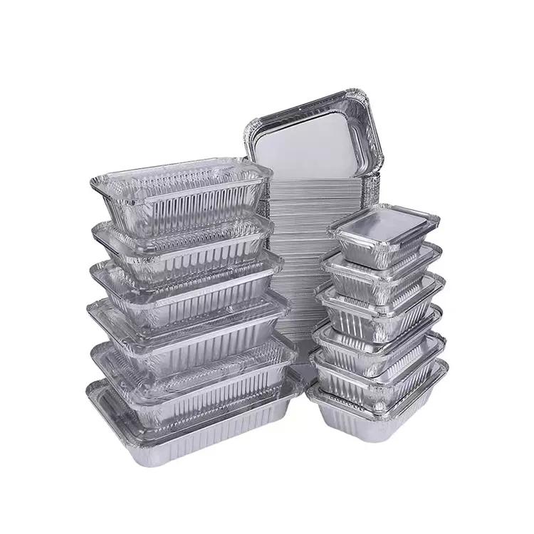CafeTEq 50 X Aluminium Foil Food Trays Small Portions (No 1) 5" X 4