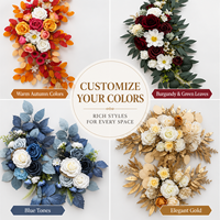 Fleurs artificielles pour mariage, décoration de mariage, panneau de bienvenue, décoration d'arche, fleurs de mariage