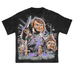 Camiseta Hip Hop gráfica personalizada para hombre en blanco con patrón de letras 100% algodón Impresión digital transpirable - Product Image 2