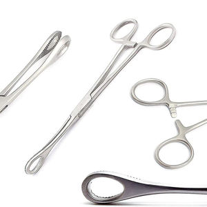 Fórceps de sujeción de esponja Foerster no estéril de acero inoxidable de alta calidad, instrumentos quirúrgicos rectos dentados de 18 cm - Product Image 4