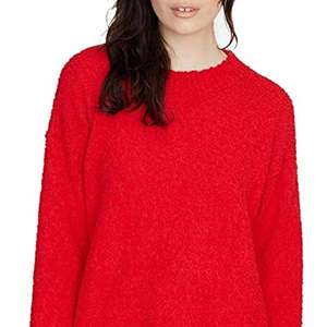 Maglione Teddy Rosso da Donna Sanctuary Taglia X-Large, Traspirante, Stile Vintage Coreano, Casual per Autunno e Inverno - Product Image 2