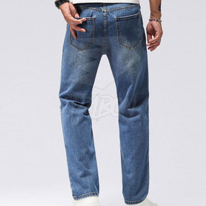 กางเกงยีนส์ขาดๆสำหรับผู้ชายกางเกงยีนส์ระบายอากาศลายพื้น - Product Image 2