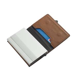 Portefeuille élégant en cuir PU pour hommes, porte-cartes Simple décontracté court pour hommes, portefeuilles pour mains en cuir véritable - Product Image 3