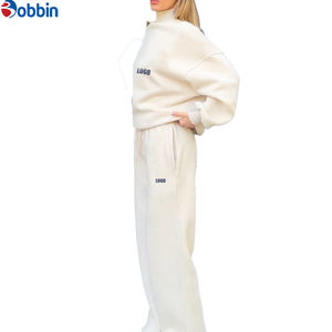 Conjunto Deportivo de Invierno para Mujer, de Alta Calidad, 350 g/m², con Logotipo Personalizado, Sudadera con Capucha y Pantalones Largos, Ropa Urbana para la Temporada - Product Image 4