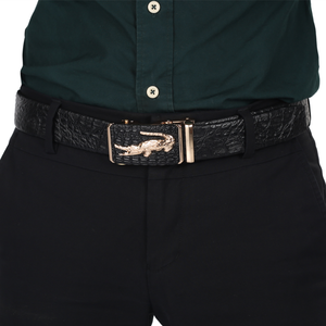 Ceinture décontractée vintage en cuir de vache véritable peint pour homme avec boucle en cuivre, durable, largeur 38 mm, longueur 110-125 cm - Product Image 6