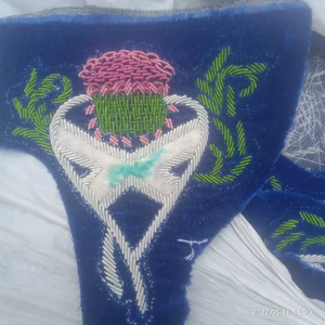 Blue Wedding Embroidered Patches Artificial Animal Decoration TPU Lace Embroidery for Hats Garments and Logo Designs - Product Image 6