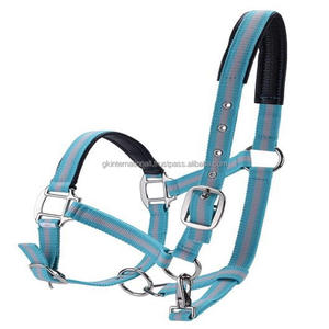 Nylon Horse Halter épaissi réglable avec rembourrage rembourré équipement de cheval de course double ton Nylon Halter horse - Product Image 2