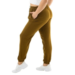 Pantalon décontracté évasé en tissu Oxford pour femme, taille haute, coupe ample, séchage rapide, respirant, coupe-vent, durable, personnalisable, fournisseur BD - Product Image 6