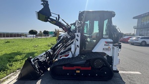 Chargeuse-pelleteuse sur chenilles Hidromek HMK 62T, moteur diesel, pompe hydraulique TCM, moteur, engrenage, climatisation pour travaux de construction et agricoles - Product Image 6