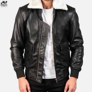 Fabricante de Chaquetas de Cuero al por Mayor de Pakistán, Chaqueta de Cuero Casual con Cinturón Lateral, Diseño OEM para Hombre - Product Image 1