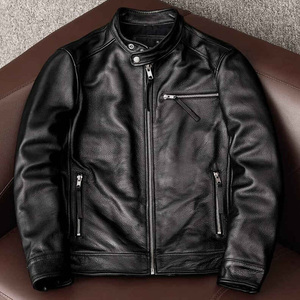 Veste en cuir véritable de qualité Design personnalisé Veste longue de haute qualité pour la saison d'hiver Nouveau look Veste pour hommes - Product Image 6