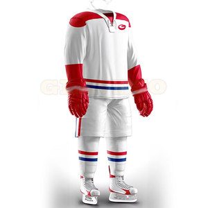 Uniforme de hockey sur glace léger à manches longues, sur mesure, vente en gros, uniforme de hockey sur glace unisexe - Product Image 4