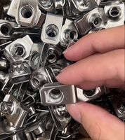 Écrou en U Q312B M4 M5 M6 de qualité assurée, fixation rapide, maintien sécurisé, zingué bleu, pour automobile et moto