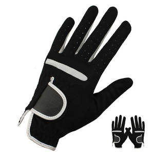 Gants de golf durables en cuir véritable souple avec logo personnalisé pour hommes, enfants, gants de golf vierges lavables pour l'extérieur avec peau de mouton - Product Image 2