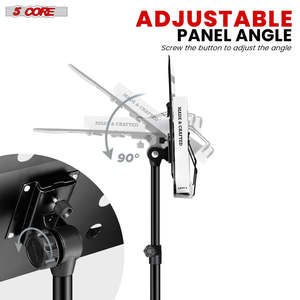 Soporte de Música de 5 Niveles Ajustable, Soporte de Escritorio para Libros, Portátil, Metálico, Plegable - Product Image 3
