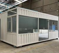 Maison en conteneur en acier avec toilettes, matériau en panneaux sandwich pour appartement, hôtel, villa extérieure, parc et magasin, utilisation en salle de bain