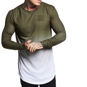 เสื้อยืดแฟชั่นแขนยาว คอตั้ง ผ้าฟลานเนลหนานุ่ม 220 GSM ผ้าฝ้าย 100% พิมพ์ลายด้วยความร้อน เสื้อผู้ชายสีพื้นสำหรับฤดูหนาว - Product Image 3