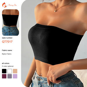 <span class=keywords><strong>Top</strong></span> a Tubo Senza Spalline in Maglia per <span class=keywords><strong>Donna</strong></span>, <span class=keywords><strong>Intimo</strong></span> Senza Cuciture Traspirante per Uso Quotidiano, Design Anti-esposizione Senza Ferretto - Product Image 1