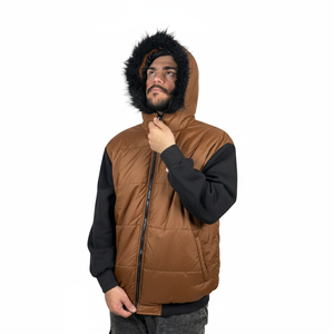 OEM Custom Logo Thick <b>Padded</b> Down <b>Coat</b> Puffer Jacket Outdoor Warm Winter New Fashion Custom Logo Puffer Jacket for man - Product Image 4