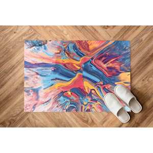Colorful Abstract <b>Rug</b>, <b>Hallway</b> <b>Rugs</b>, Modern <b>Rug</b> Dining Room <b>Rugs</b>,With Pile Soft <b>Rug</b> - Product Image 5