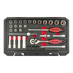 ชุดซ็อกเก็ต28ชิ้นพร้อมซ็อกเก็ตแบบลึกตัวทีแบบเลื่อนและประแจ72ตันผู้จำหน่ายจากไต้หวัน - Product Image 2