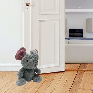 Accessorio per la casa per bambini 1.2 kg di tessuto porta porta elefante grigio/fermi porta in poliestere - Product Image 3