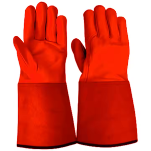 Guantes de Trabajo de Soldadura AQDAS INDUSTRIES al por Mayor, Guantes de Seguridad de Cuero Vacuno, Guantes de Mecánico de Cuero Sintético para Soldador - Product Image 4