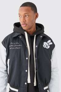 Veste universitaire en laine pour homme - Style baseball universitaire de haute qualité avec broderie, chaude pour l'hiver, vente en gros - Product Image 5