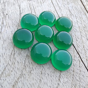 AAA + Qualité Naturel Vert Onyx Cabochon Cristal Dos Plat Pierres Précieuses Disponible dans Toutes Les Tailles pour la Vente en Gros - Product Image 3