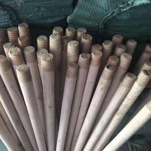 Escoba de madera de eucalipto natural con cerdas suaves para uso doméstico, cabezal de escoba de plástico y recogedor para suministro a granel - Product Image 1