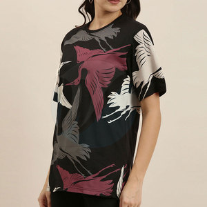 T-shirts amples et respirants personnalisables pour femmes, collection été en polaire écologique, nouvelle arrivée, vente chaude - Product Image 1