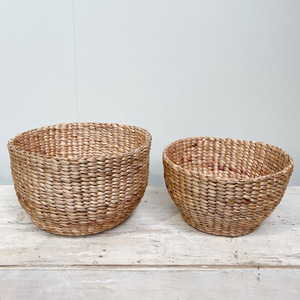 Cestas de Almacenamiento Pequeñas, Organizador de Habitaciones, Contenedor, Precio Más Bajo, Cesta de Jacinto de Agua Tejida a Mano - Product Image 6