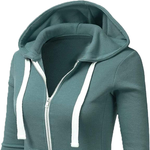 Robe pull en molleton pour femme personnalisée, 100% coton, respirante, coupe-vent, écologique, gaufrée, brodée, épaules tombantes - Product Image 4