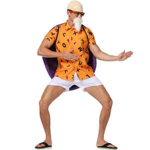 Matre Roshi Tortue Gniale Kam Sennin Anime Cosplay Costume Set Featuring Character <b>Wig</b> and Accessories - Product Image 5