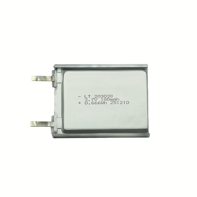 LithoTop LT 3.7V 180mAh LiPo Battery for Smart Devices Ultra-Thin 203038 Rechargeable 500-Cycle