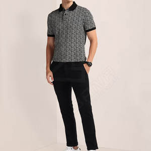OEM de moda de alta calidad de los hombres Polos último diseño de media manga de punto de ropa hecha en fábrica al por mayor - Product Image 1