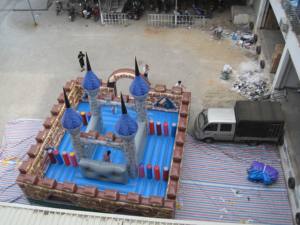 Castillo Inflable Tradicional con Material de PVC para Alquiler en Fiestas Infantiles - Product Image 6