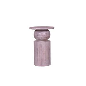Modern <b>Round</b> Wood Side <b>Table</b> with Minimalist Design for Living Room Furniture - Product Image 4