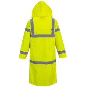 Chaqueta de traje de lluvia impermeable reflectante de alta visibilidad Chaleco de seguridad de poliéster Logotipo DE LA EMPRESA Disponible Colores personalizados - Product Image 4
