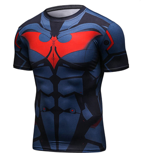 Camiseta de Manga Corta Rashguard para Hombre, Personalizable al por Mayor, Sólida, Transpirable, de Secado Rápido, Antiencogimiento y Ligera - Product Image 1