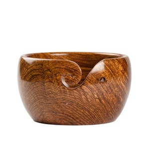 Cuenco de hilo hecho a mano, cuenco de tejer de palisandro para ganchillo, grande para bobinadora, regalo perfecto para amantes del tejido - Product Image 3