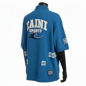 Polo homme en coton et polyester piqué 230 GSM, respirant, manches courtes, logo brodé chenille personnalisé, taille S. - Product Image 4