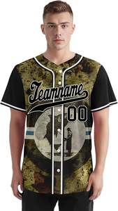 Meilleures ventes Uniforme de baseball pour hommes personnalisable de haute qualité Logo respirant 100% polyester Ensemble imprimé par sublimation pour les équipes - Product Image 2