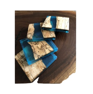 Posavasos de té y café de madera de resina epoxi 100% más vendidos, producto más vendido, aspecto de lujo para el hogar, oficina, posavasos de mesa, aspecto clásico - Product Image 1