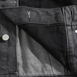 Veste en jean vintage Oem personnalisée manteaux délavés décontractés Streetwear vestes pour hommes col montant vestes en jean respirant - Product Image 4