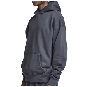 Meilleure Qualité 100% Coton Lavage À L'acide Zip up Hoodies Thermique Élégant Full Zip Entièrement Personnalisé US Vintage Wash Zipper Hoodies Hommes - Product Image 2