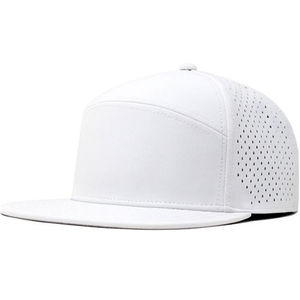 Compre Gorra de Béisbol Deportiva Personalizada con Logotipo, Gorra Trucker de 7 Paneles con Corte Láser, Gorra Impermeable con Visera Plana - Product Image 3