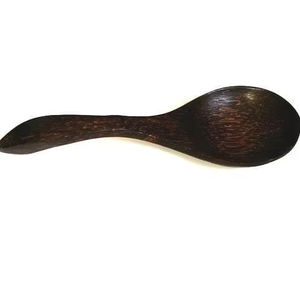 Cuillères à thé et à café en corne marron clair naturelle, cuillères de service polies à la main pour la maison, l'hôtel et le restaurant | Design traditionnel - Product Image 1